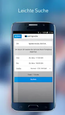 ampido Parken ParkplatzSharing android App screenshot 14